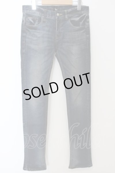 画像1: MIDAS / ユーズド加工ストレッチスーパースキニーデニムパンツ L ブルー O-24-05-30-061-MI-pa-YM-ZT469 (1)