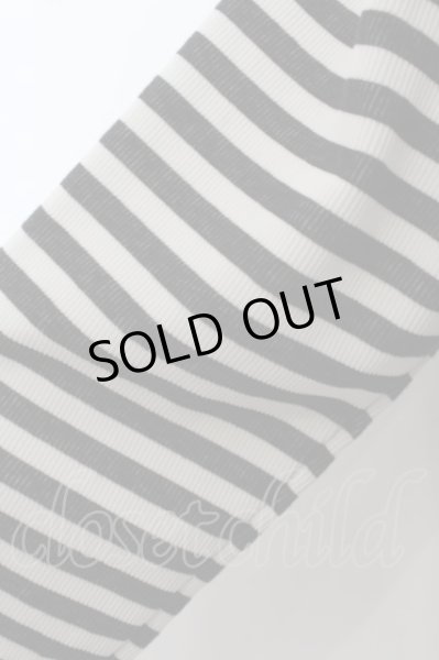 画像2: 5351pour les Hommes / 掠れボーダーリネン混ニット 3 ブラックｘホワイト O-24-05-30-007-53-to-YM-ZT306 (2)