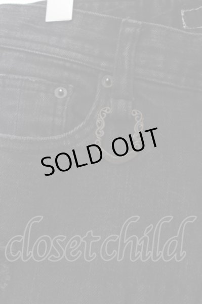 画像2: MIDAS / デストロイストレッチスキニーデニムパンツ M ブラック O-24-05-30-067-MI-pa-YM-OS (2)