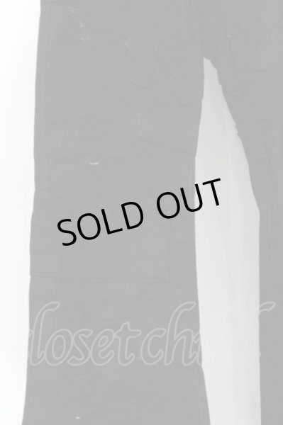 画像2: QL MansionMaker / リペアパッチデニムパンツ  ブラック O-24-05-30-070-QL-pa-YM-ZT182 (2)