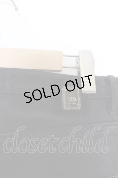 画像3: QL MansionMaker / リペアパッチデニムパンツ  ブラック O-24-05-30-070-QL-pa-YM-ZT182 (3)