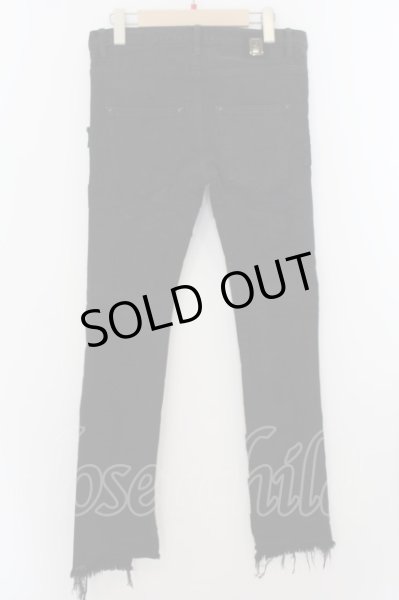 画像4: QL MansionMaker / リペアパッチデニムパンツ  ブラック O-24-05-30-070-QL-pa-YM-ZT182 (4)