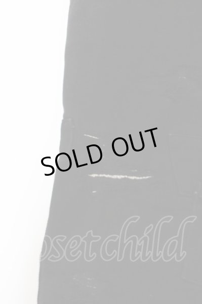 画像2: QL MansionMaker / リペアパッチデニムパンツ 1 ブラック O-24-05-30-071-QL-pa-YM-ZT182 (2)