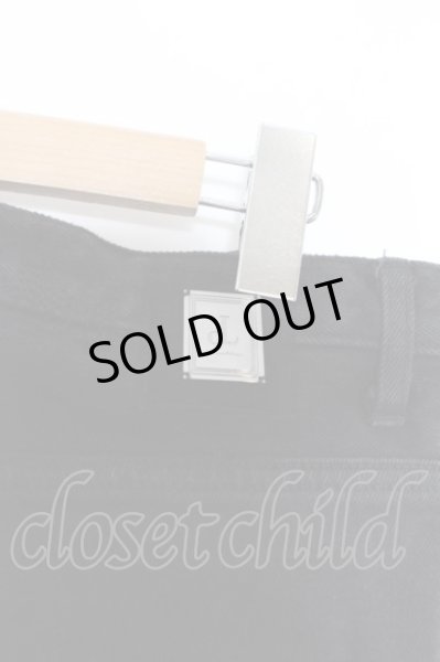 画像4: QL MansionMaker / リペアパッチデニムパンツ 1 ブラック O-24-05-30-071-QL-pa-YM-ZT182 (4)