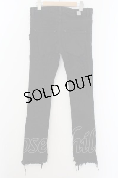 画像5: QL MansionMaker / リペアパッチデニムパンツ 1 ブラック O-24-05-30-071-QL-pa-YM-ZT182 (5)