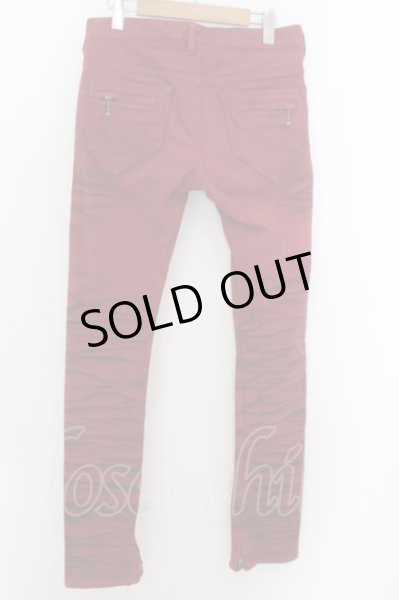 画像3: JOHNNY WOLF / ACCORDION-ASPHALT　カラーデニムパンツ 1 レッド O-24-05-30-073-JO-pa-YM-OS (3)