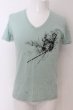 画像1: TORNADO MART / ジオメトリックコラージュプリントTシャツ M ミント O-24-05-30-020-TO-ts-YM-ZT313 (1)
