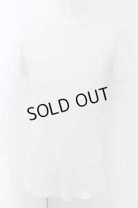 【WINTERセール】TORNADO MART / シャイニーテレコエンボスTシャツ M ホワイト O-24-05-30-021-TO-ts-YM-ZT313
