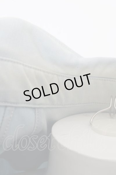 画像2: Zero by TORNADO MART / ハイテンションブリーチデニム七分袖シャツ M アイスブルー O-24-05-30-022-Ze-sh-YM-ZT472 (2)