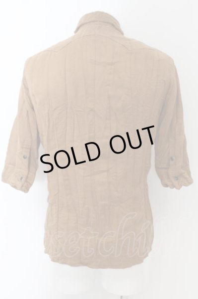 画像3: MURDER LICENSE / フェイクスウェードワイルドウエスタンSSシャツ 46 ブラウン O-24-05-30-026-MU-sh-YM-ZT326 (3)