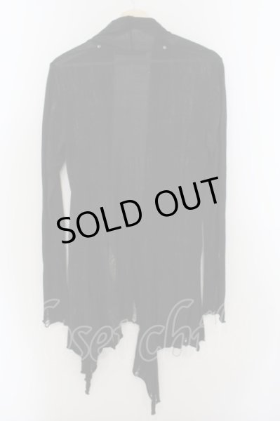 画像3: FUGA / ムラコーティングダメージカーディガン 44 ブラック O-24-05-30-027-FU-to-YM-ZT326 (3)