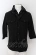 画像1: CIVARIZE / Preludeシワ加工2枚衿レイヤードシャツ 46 ブラック O-24-06-06-027-CI-sh-YM-ZT391 (1)