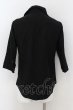 画像4: CIVARIZE / Preludeシワ加工2枚衿レイヤードシャツ 46 ブラック O-24-06-06-027-CI-sh-YM-ZT391 (4)