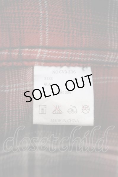 画像3: CIVARIZE / 多連袖釦チェックウエスタンシャツ 46 レッド O-24-06-06-033-CI-sh-YM-ZT391 (3)