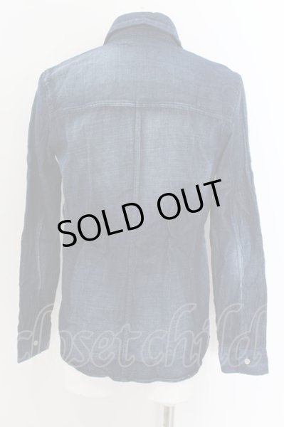 画像3: FUGA / クインクルウォッシュデニムシャツ 44 インディゴ O-24-06-06-035-FU-sh-YM-ZT393 (3)