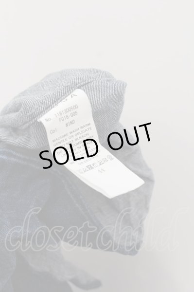 画像4: FUGA / クインクルウォッシュデニムシャツ 44 インディゴ O-24-06-06-035-FU-sh-YM-ZT393 (4)