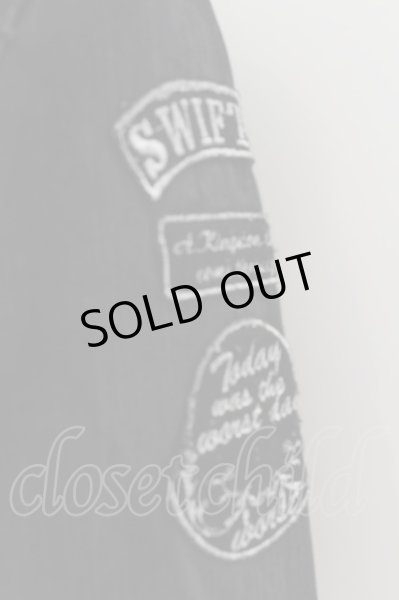 画像3: MIDAS / 刺繍パッチ半袖デニムシャツ  ブラック O-24-06-06-036-MI-sh-YM-ZT393 (3)