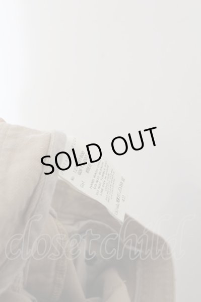 画像4: GOSTAR DE FUGA / 裾ZIPリメイクカラースキニーデニムパンツ 42 ベージュ O-24-06-06-037-GO-pa-YM-OS (4)