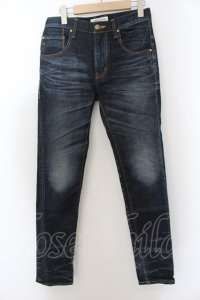 【セール】VANQUISH / コーティングタイトフィットペグトップデニムパンツ 28 インディゴ O-24-06-06-042-VA-pa-YM-ZT159