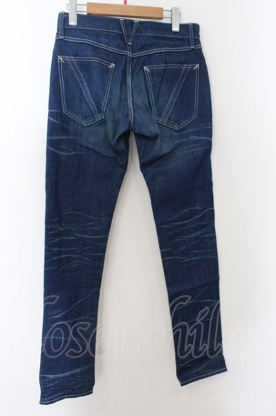 画像2: VANQUISH / ライトヴィンテージリジットタイトフィットストレートデニムパンツ 28 ライトインディゴ O-24-06-06-043-VA-pa-YM-ZT163 (2)