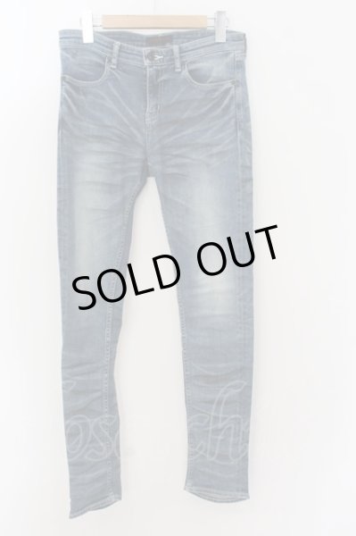 画像1: JURY BLACK / リップ刺繍ストレッチ加工デニムスキニーパンツ M ライトインディゴ O-24-06-06-050-JU-pa-YM-OS (1)