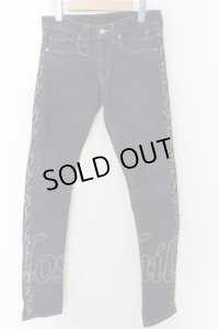 【セール】Roen Jeans / サイドレオパードラインデニムスキニーパンツ 28 インディゴ O-24-06-06-051-Ro-pa-YM-ZT390