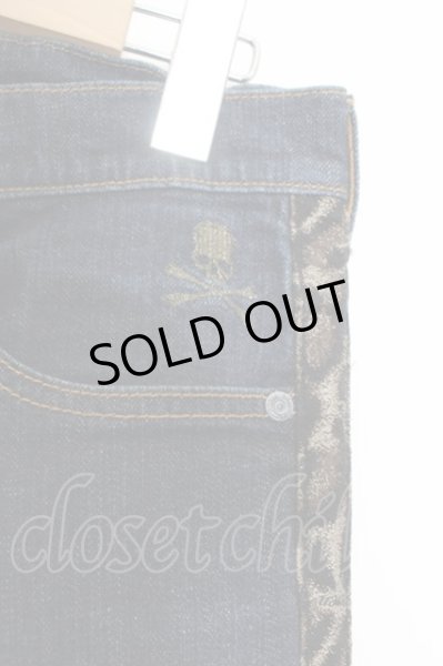 画像2: Roen Jeans / サイドレオパードラインデニムスキニーパンツ 28 インディゴ O-24-06-06-051-Ro-pa-YM-ZT390 (2)