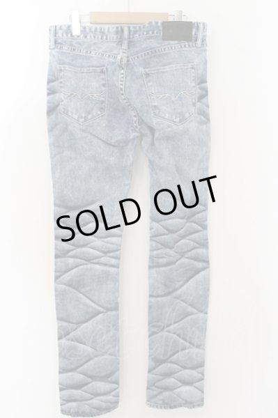 画像2: FUGA / Falsetto ケミカル加工顔料デニムパンツ 44 ライトインディゴ O-24-06-06-056-FU-pa-YM-ZT390 (2)