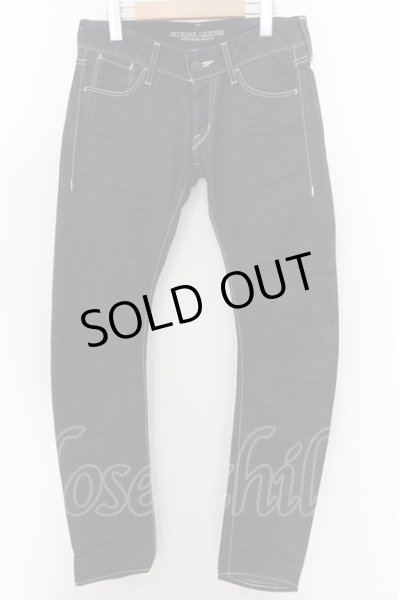 画像1: MURDER LICENSE / ワンウォッシュソリッドバナナスキニーデニムパンツ 42 ネイビー O-24-06-06-061-MU-pa-YM-ZT389 (1)