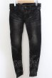 画像1: Black by VANQUISH / スーパーストレッチデニムスキニーパンツ 28 ブラック O-24-06-06-064-Bl-pa-YM-ZT389 (1)