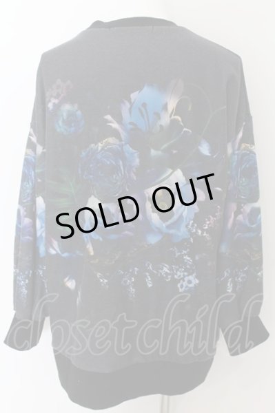 画像4: NO ID. BLACK / フラワープリントBIGスリーブプルオーバー ONE ブラック O-24-06-06-006-NO-to-YM-ZT386 (4)