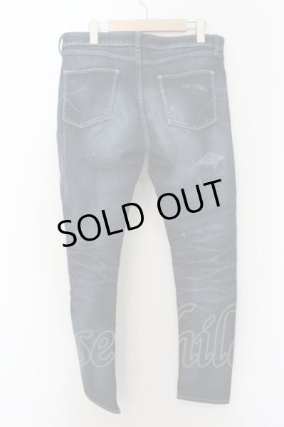 画像2: GOSTAR DE FUGA / ダメージリペアストレッチスキニーデニムパンツ 46 インディゴ O-24-06-06-069-GO-pa-YM-ZT388 (2)