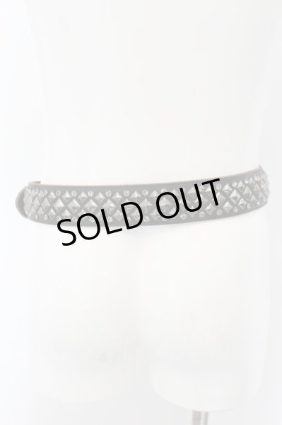 画像2: BUFFALO BOBS / スタッズストーンスクエアバックルベルト  ブラック O-24-06-06-070-BU-za-YM-OS (2)