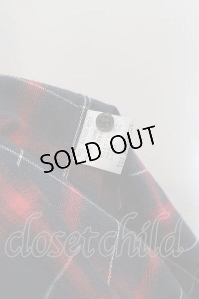 画像4: NO ID. / フィッシュテールチェックロングシャツ ONE レッド O-24-06-06-007-NO-sh-YM-ZT387 (4)