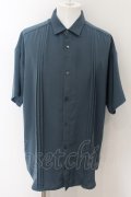 【セール】NO ID. / フロントタックBIGシャツ ONE ブルー O-24-06-06-009-NO-sh-YM-ZT389