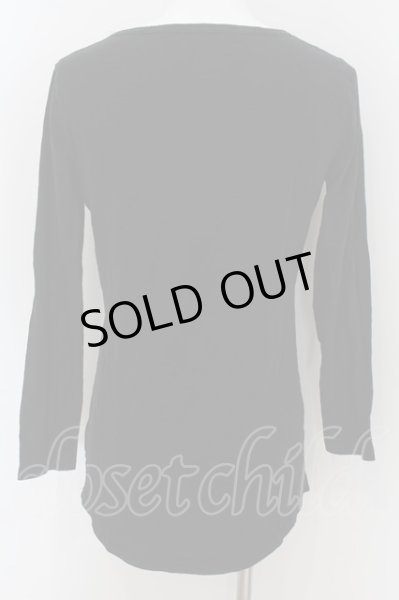 画像3: NO ID. / ラウンドロンTピグメントカットソー 2 ブラック O-24-06-06-010-NO-to-YM-ZT393 (3)