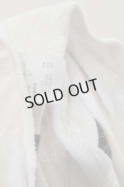 画像4: NO ID. / アシンメトリーパネルU-Nカットソー 2 ホワイト O-24-06-06-011-NO-to-YM-ZT393 (4)