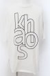 画像1: NO ID. / KHAOSプリントBIG　Tシャツ ONE ホワイト O-24-06-06-012-NO-ts-YM-ZT119 (1)