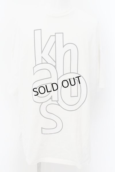 画像1: 【セール】NO ID. / KHAOSプリントBIG　Tシャツ ONE ホワイト O-24-06-06-012-NO-ts-YM-ZT119