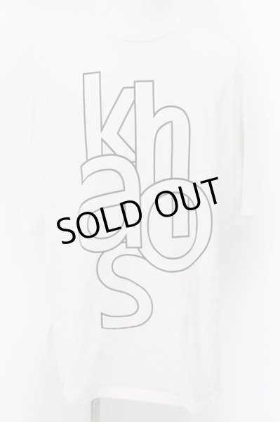 画像1: NO ID. / KHAOSプリントBIG　Tシャツ ONE ホワイト O-24-06-06-012-NO-ts-YM-ZT119 (1)