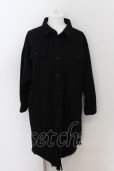画像1: 【セール】NO ID. / バックタックデニムロングシャツ ONE ブラック O-24-06-06-002-NO-ou-YM-ZT389 (1)