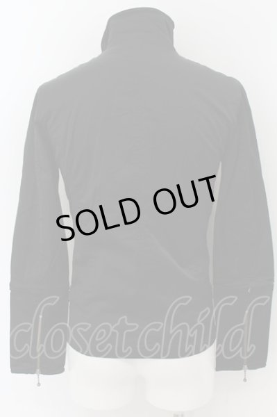 画像3: BUFFALO BOBS / スタンドネックナイロンギミックライダースジャケット 1 ブラック O-24-06-06-024-BU-ja-YM-ZT393 (3)