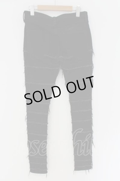 画像4: CIVARIZE / フリンジ切り替えストレッチスキニーパンツ 42 ブラック O-24-06-08-030-CI-pa-SZ-ZT065 (4)