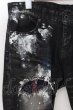 画像2: CIVARIZE / タータンリペアペインティングデストロイストレッチスキニーデニムパンツ 42 ブラック O-24-06-08-032-CI-pa-YM-ZT469 (2)