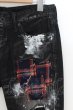 画像3: CIVARIZE / タータンリペアペインティングデストロイストレッチスキニーデニムパンツ 42 ブラック O-24-06-08-032-CI-pa-YM-ZT469 (3)