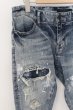 画像2: CIVARIZE / ベルトデザイン膝ZIPスキニーデニムパンツ’22SS 44 ブルー O-24-06-08-033-CI-pa-YM-OS (2)
