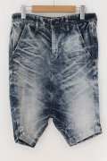【セール】CIVARIZE / Soil 加工サルエルショーツ 44 ブルー O-24-06-08-034-CI-pa-YM-ZT065