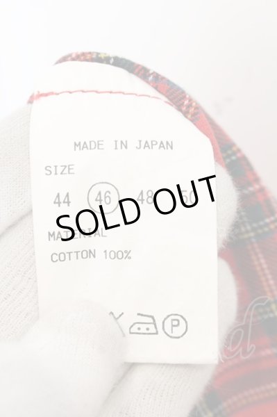 画像4: s'exprimer / コーティンググラデーションタータンチェックシャツ 46 レッド O-24-06-08-007-s'-sh-YM-ZT472 (4)