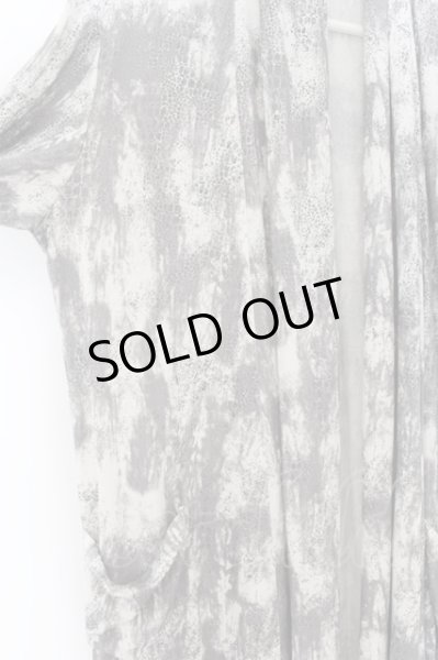 画像2: TORNADO MART / クロコブライトフォイルドレープガウン カーディガン LL ホワイト O-24-06-08-013-TO-to-YM-ZT146 (2)