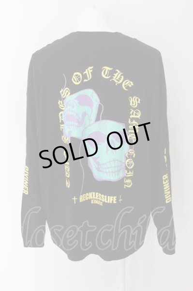 画像2: DIVINER / ツーフェイスロンT　カットソー  ブラック O-24-06-08-002-DN-to-YM-ZT472 (2)